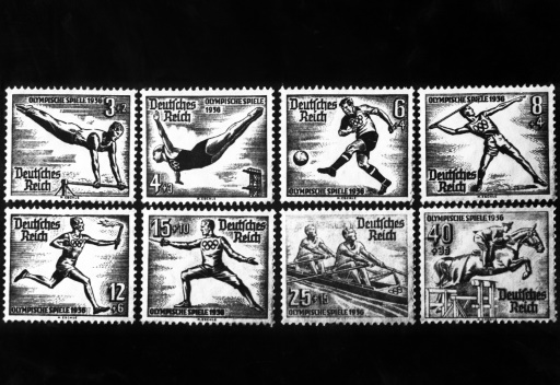 Timbres à l'effigie des JO de Berlin en 1936 - AFP