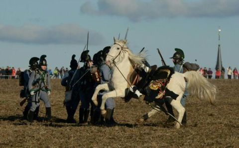 Reconstitution de la bataille d'Austerlitz en République tchèque en décembre 2016 - Michal Cizek - AFP