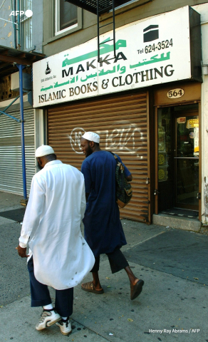 Un commerce musulman fermé à Brooklyn, New York, le 13/09/2001 - Henny Ray Abrams - AFP