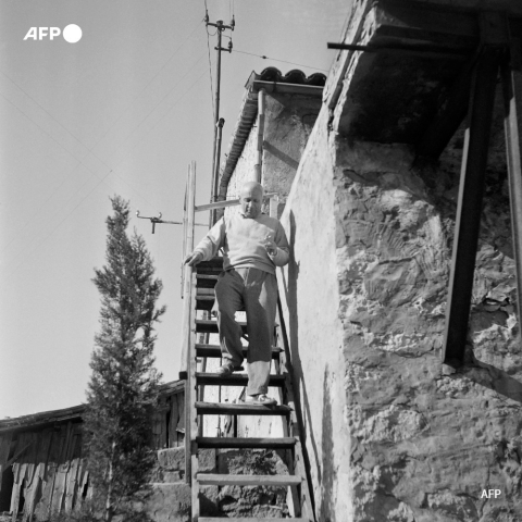 Pablo Picasso à Vallauris en 1949 Archives - AFP